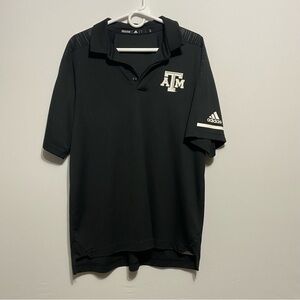 Texas A&M Aggies Adidas Golf Polo Shirt Mens Large Climalite Texas AM College